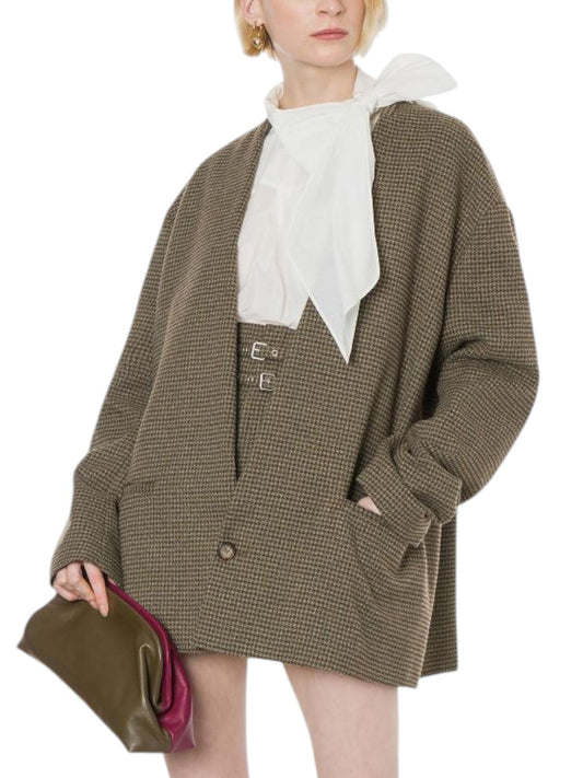 Philosophy Di Lorenzo Serafini - Oversized Houndstooth Jacket