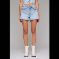 Hidden - Ava Side Insert Denim Shorts