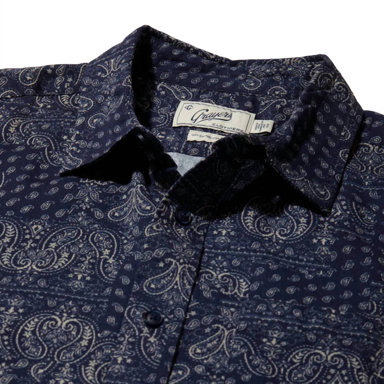 Grayers - Bedford Textured Printed Shirt
