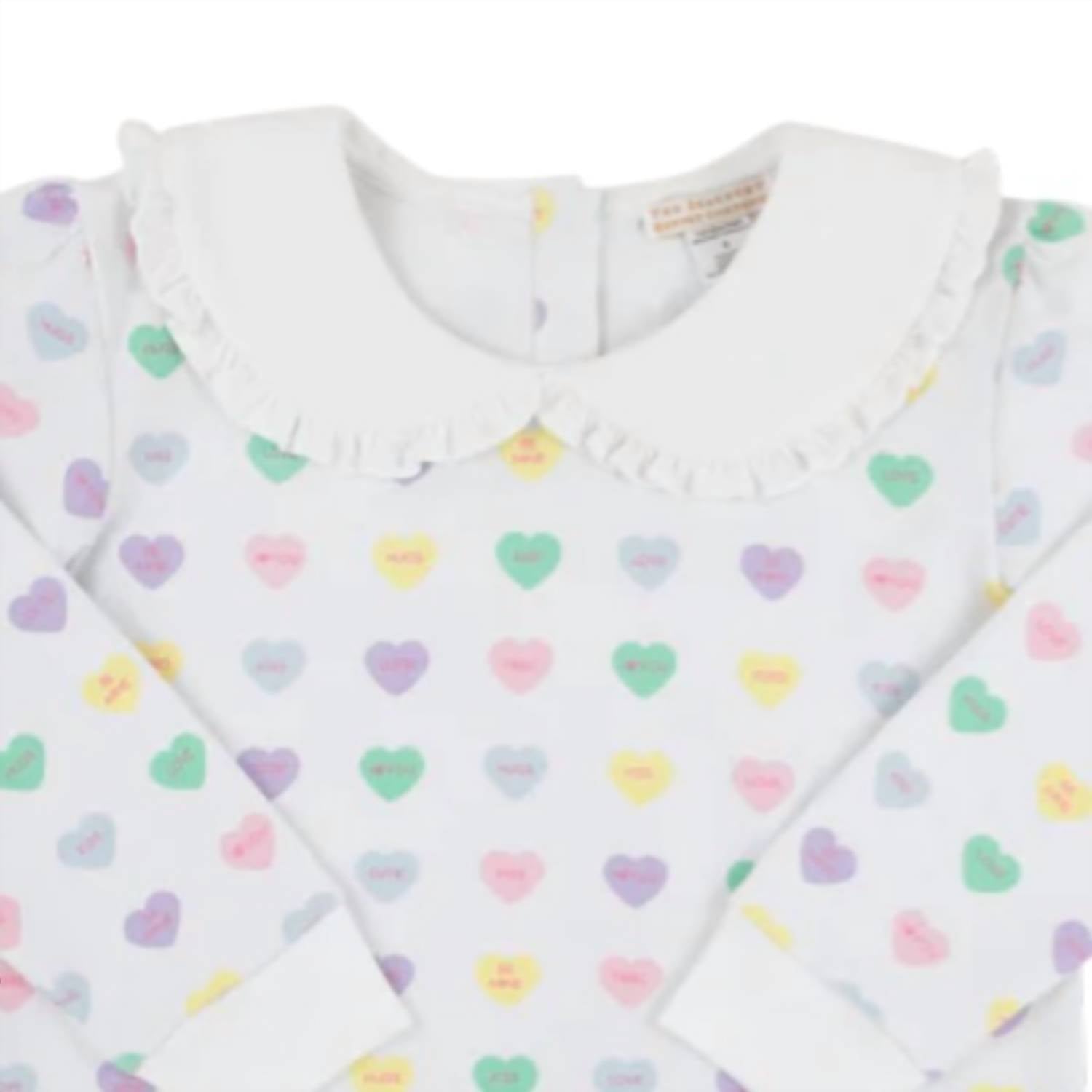 The Beaufort Bonnet Company - Girls Maude Ruffle Cassidy Comfy Crewneck Top