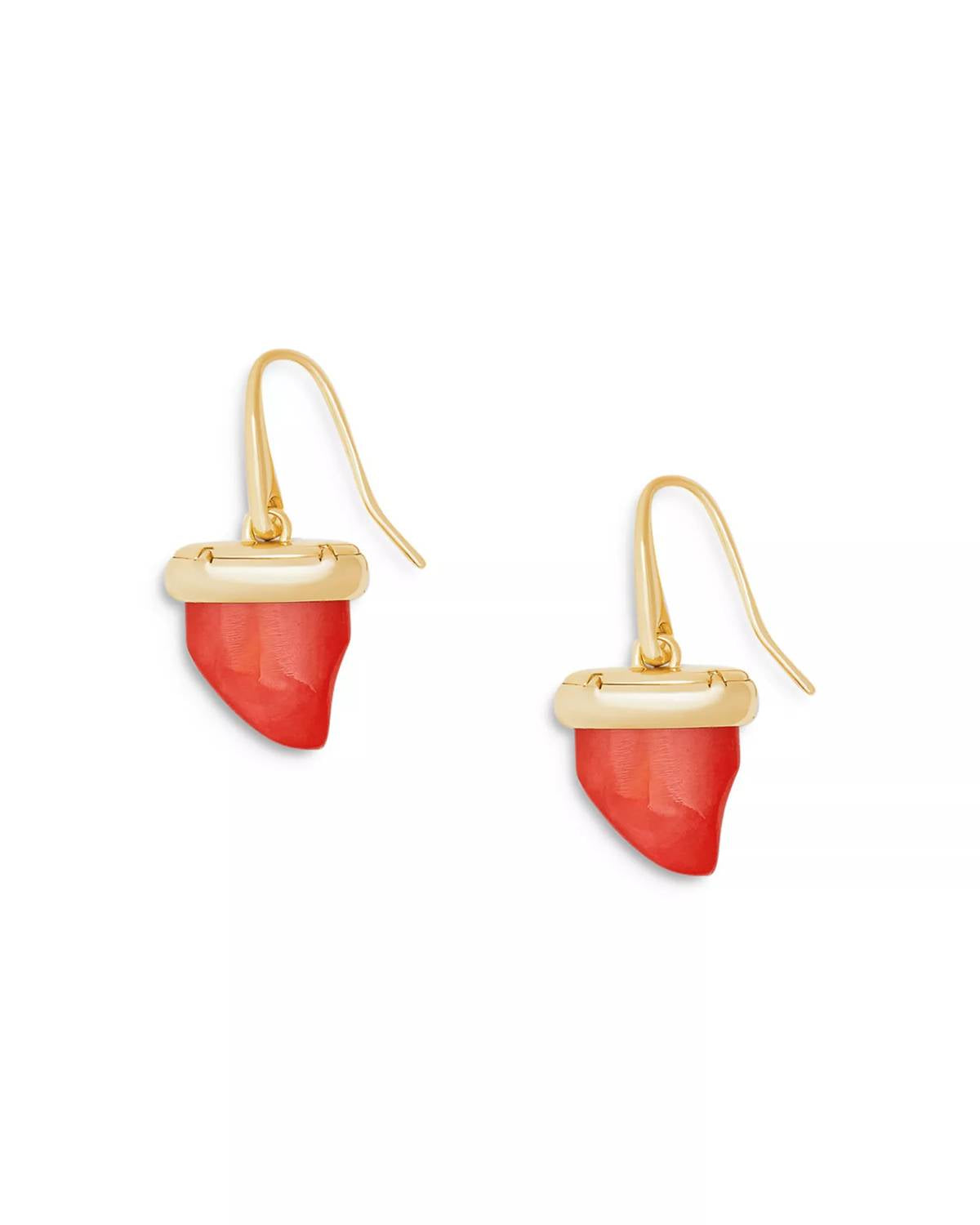 Kendra Scott Women's Oleana Drop Earrings in gold red mother of pearl - women's jewelry
