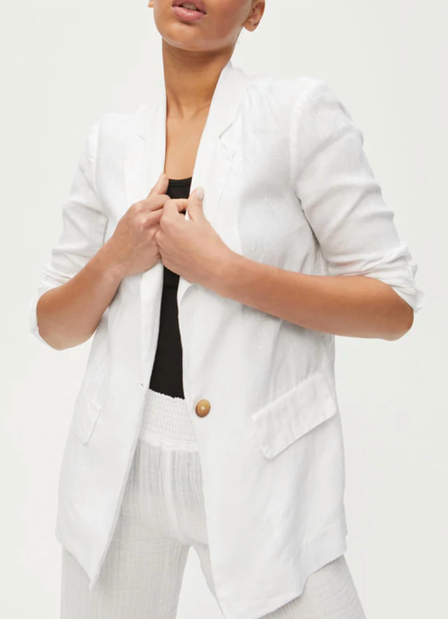 Michael Stars - Lottie Linen Long Fit Blazer
