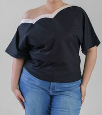 Never Fully Dressed - Mono Scallop Tilly Top - Plus Size