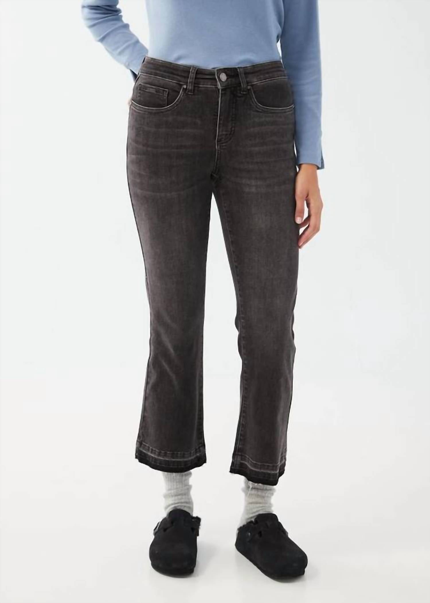 FDJ Olivia Boot Ankle Jeans in grey 1 - women's jeans