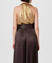 Toccin - Hattie Sleeveless Tie-neck Top