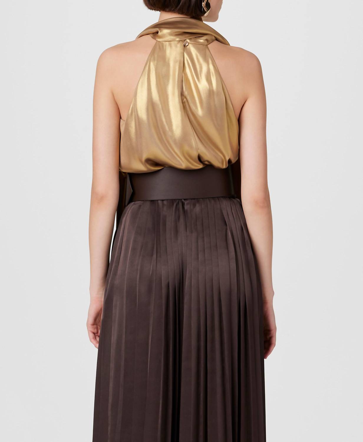 Toccin - Hattie Sleeveless Tie-neck Top