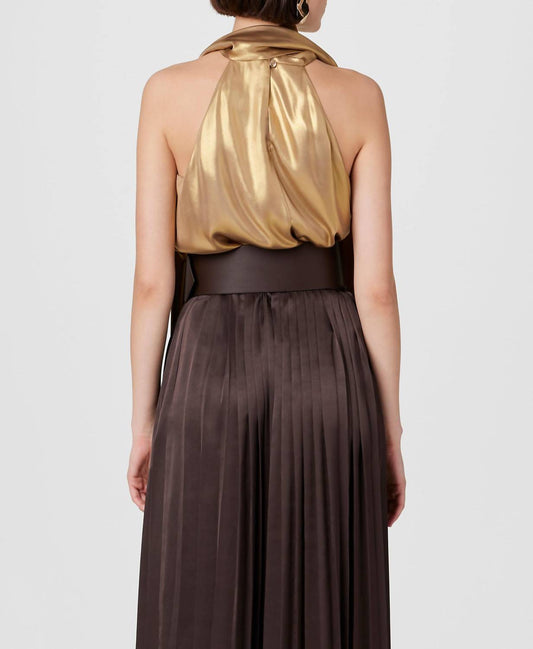 Toccin - Hattie Sleeveless Tie-neck Top