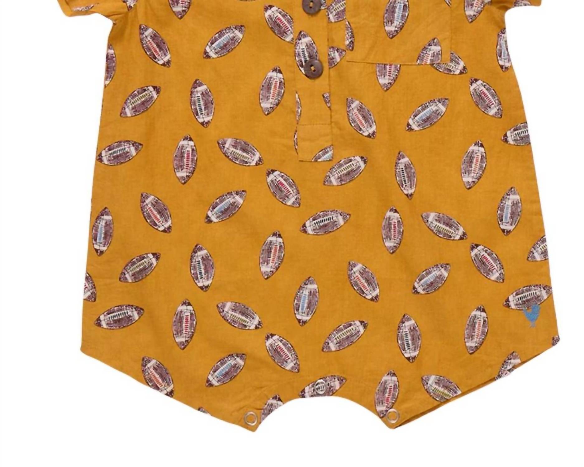 PINK CHICKEN Baby Boys Easton Jumper in flying footballs - kids' item - detail view