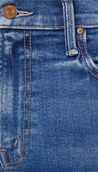 Mother - Mid Rise Rambler Zip Ankle Fray Jeans
