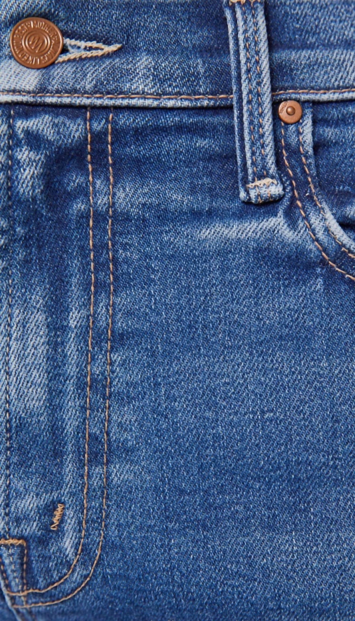 Mother - Mid Rise Rambler Zip Ankle Fray Jeans