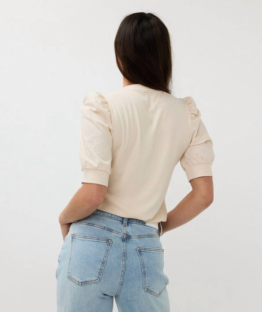 Esqualo - Wide Rib Woven Top