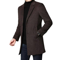 Hedge - Long Sleeve Wool Coat