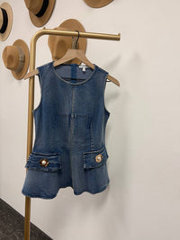 Pastel Design - Front Pocket Gold/pearl Top