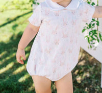 THE PROPER PEONY Hoppy Boy Bubble Onesies in white - kids' item