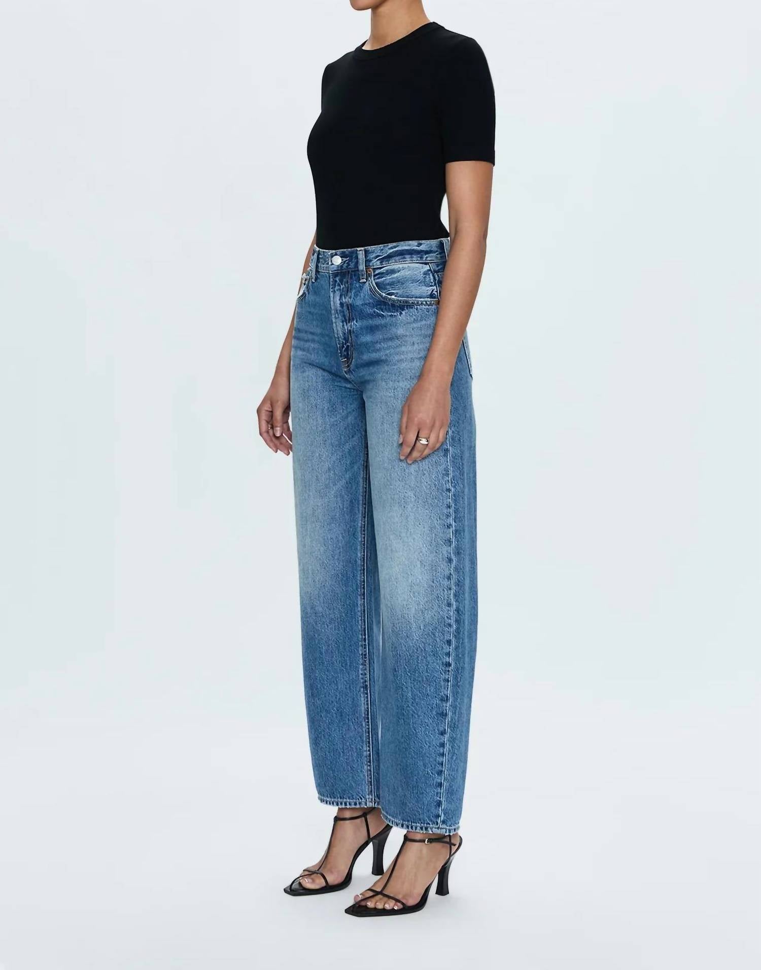 Pistola - Wes High Rise Barrel Jeans