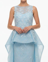 Saiid Kobeisy - Sleeveless Sheath Evening Maxi Dress