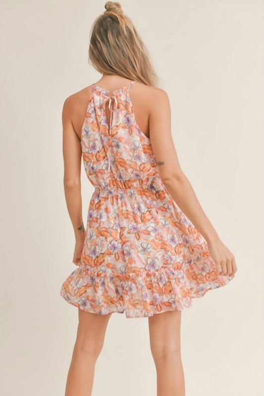 Sadie & Sage - Halter Neckline Mini Dress