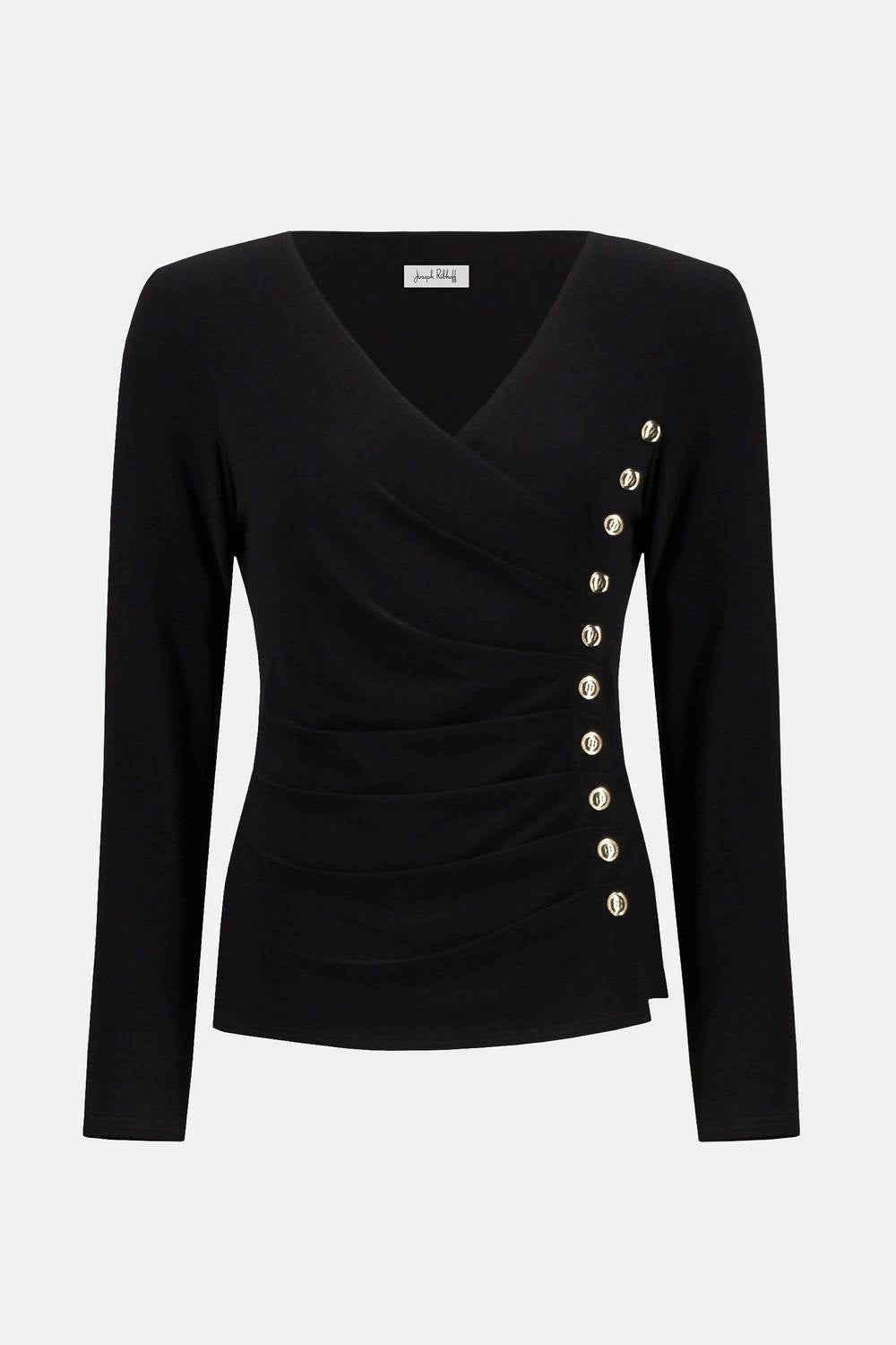 Joseph Ribkoff - Silky Knit Fitted Wrap Top