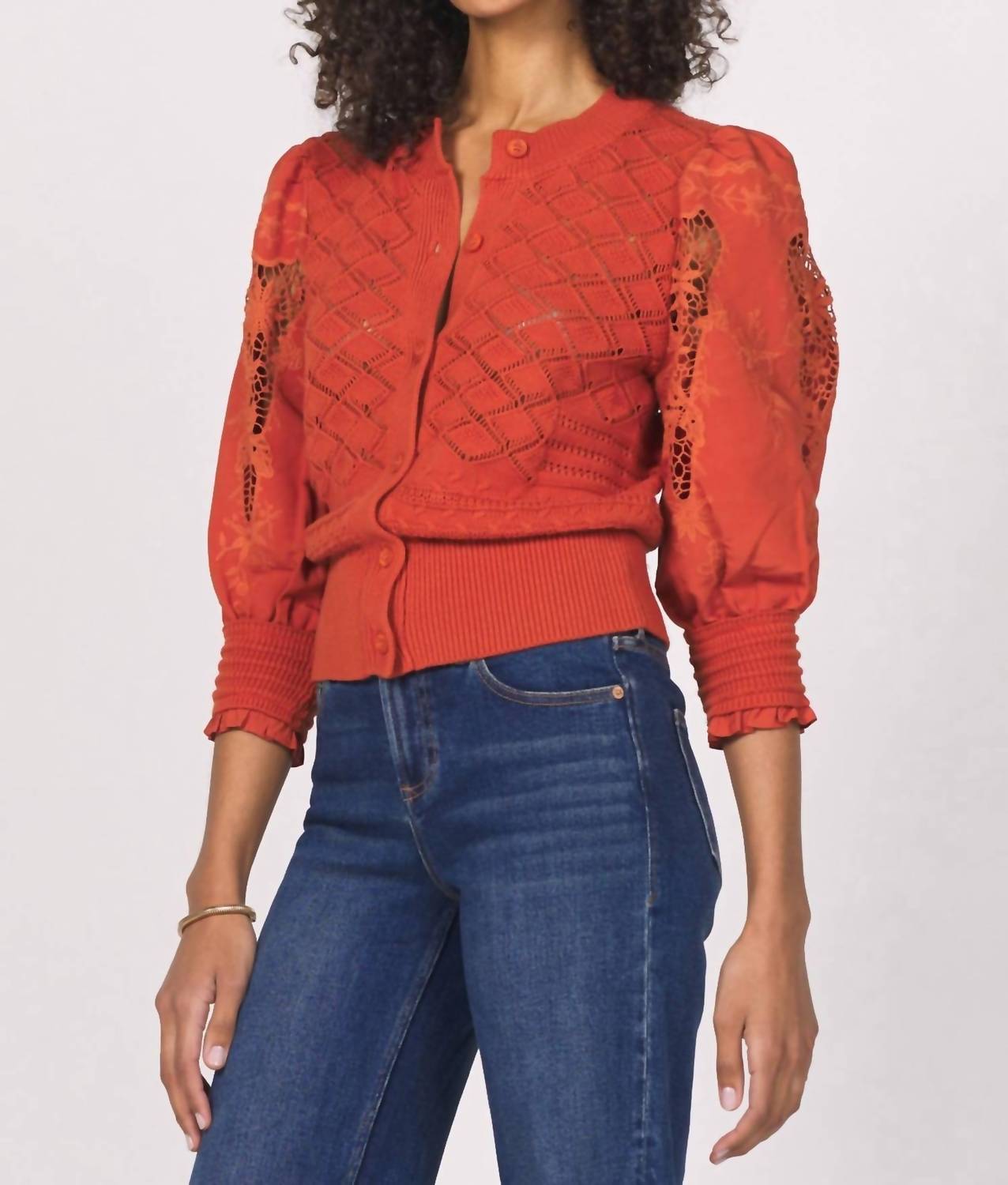 Another Love - Ankara Mesh Cardigan