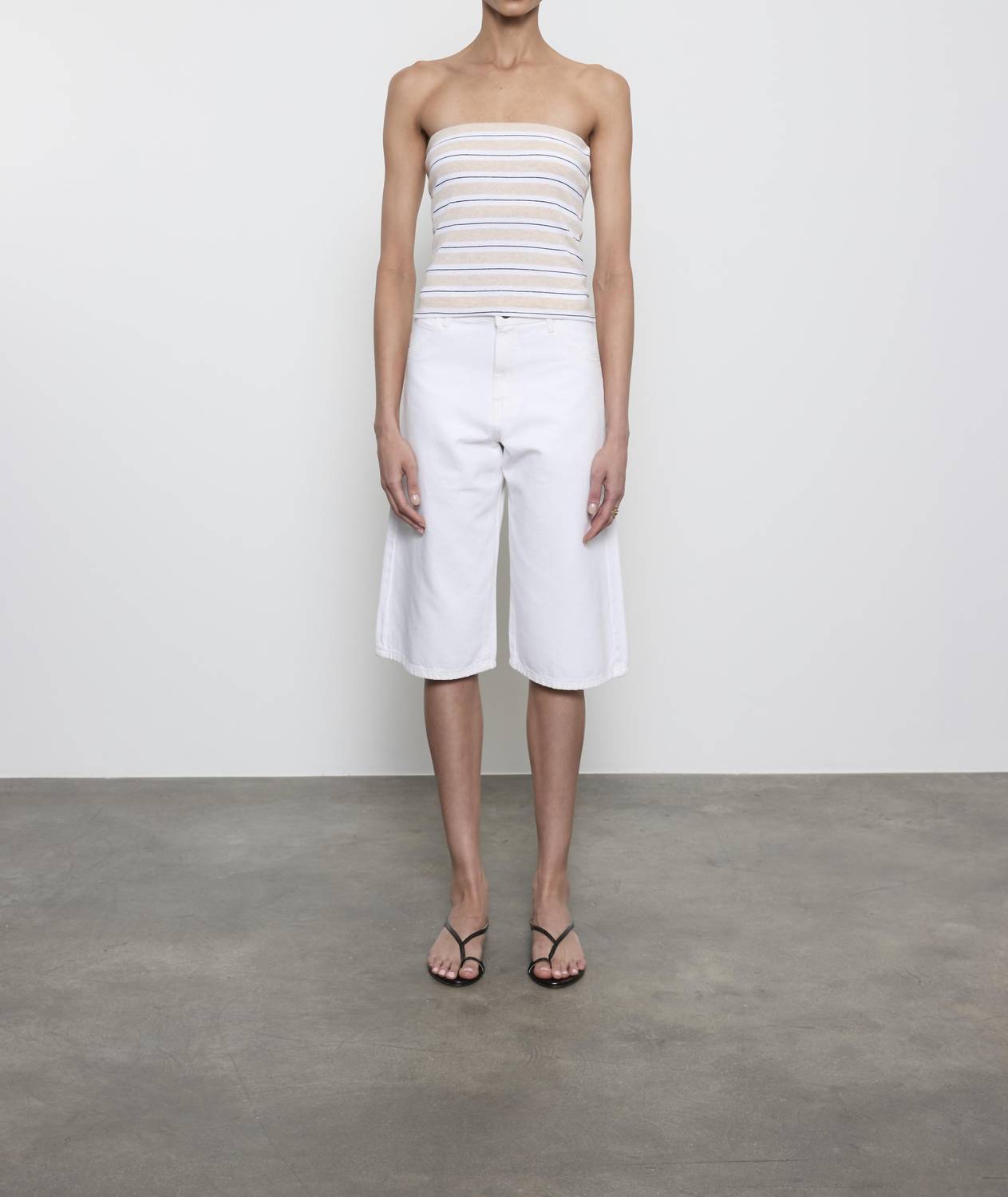 Enza Costa - COTTON STRIPE CLASSIC BANDEAU TOP
