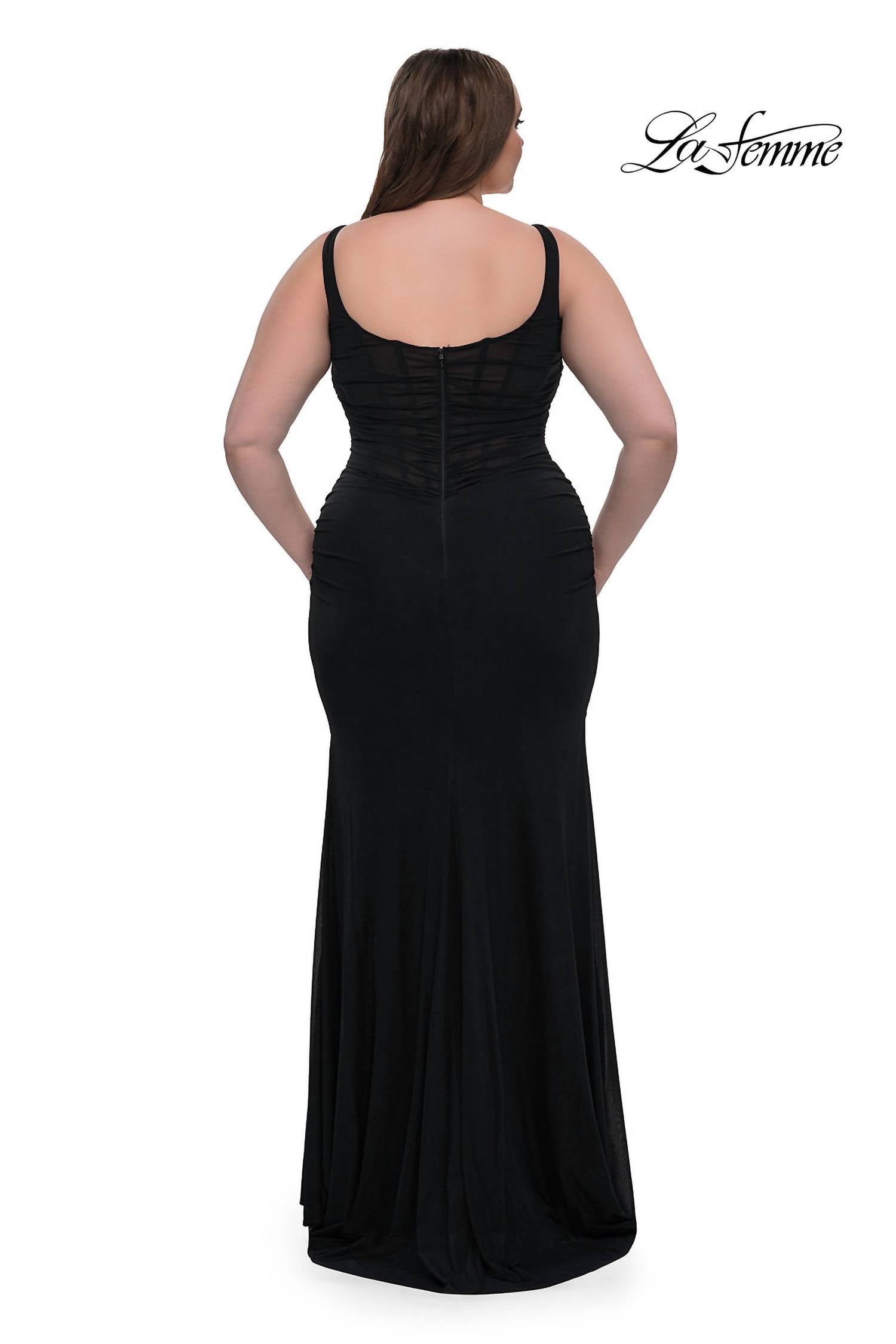 La Femme - Formal Prom Dress - Plus