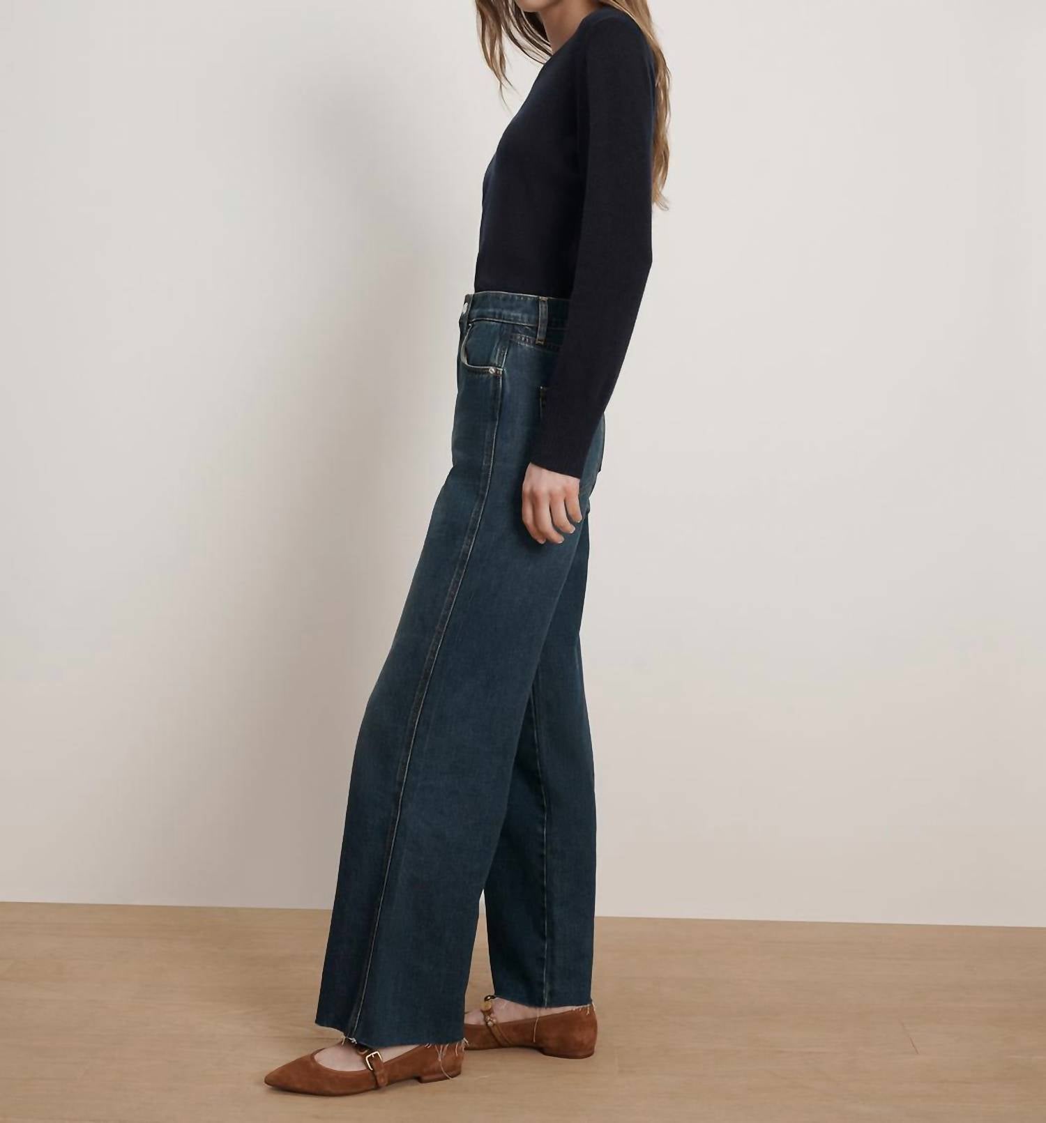 Veronica Beard - Taylor High Rise Wide Leg Jeans
