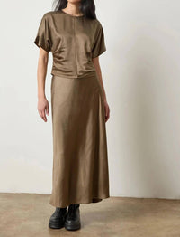 Lilla P - Satin Bias Maxi Skirt