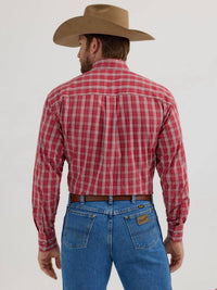 Wrangler - Men's George Strait Red Plaid Shirt