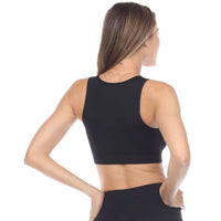 GOLDHAUS Elevate Sports Bra in black - women's intimate - detail view