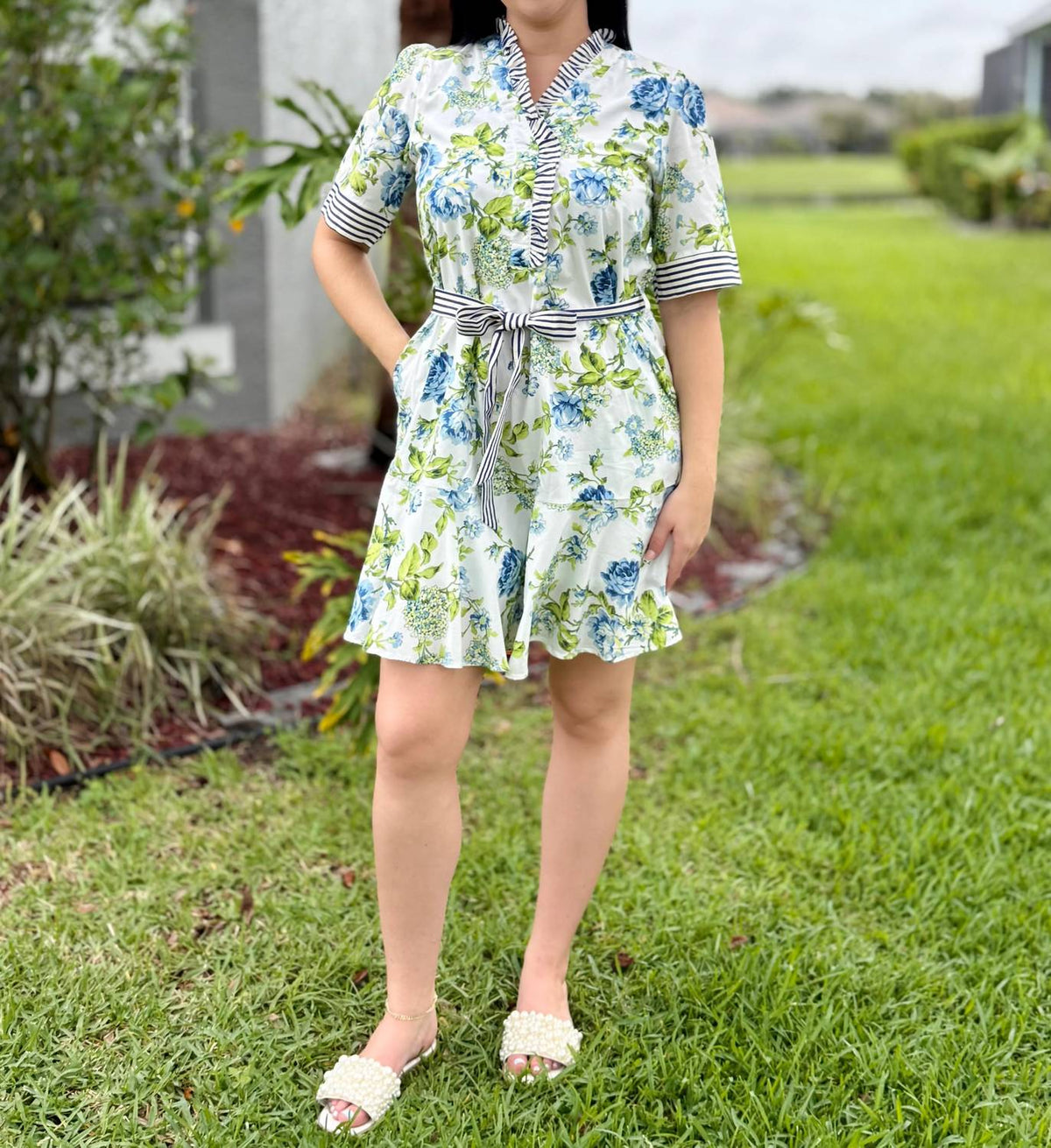 She + Sky - Summer Garden Mini Dress