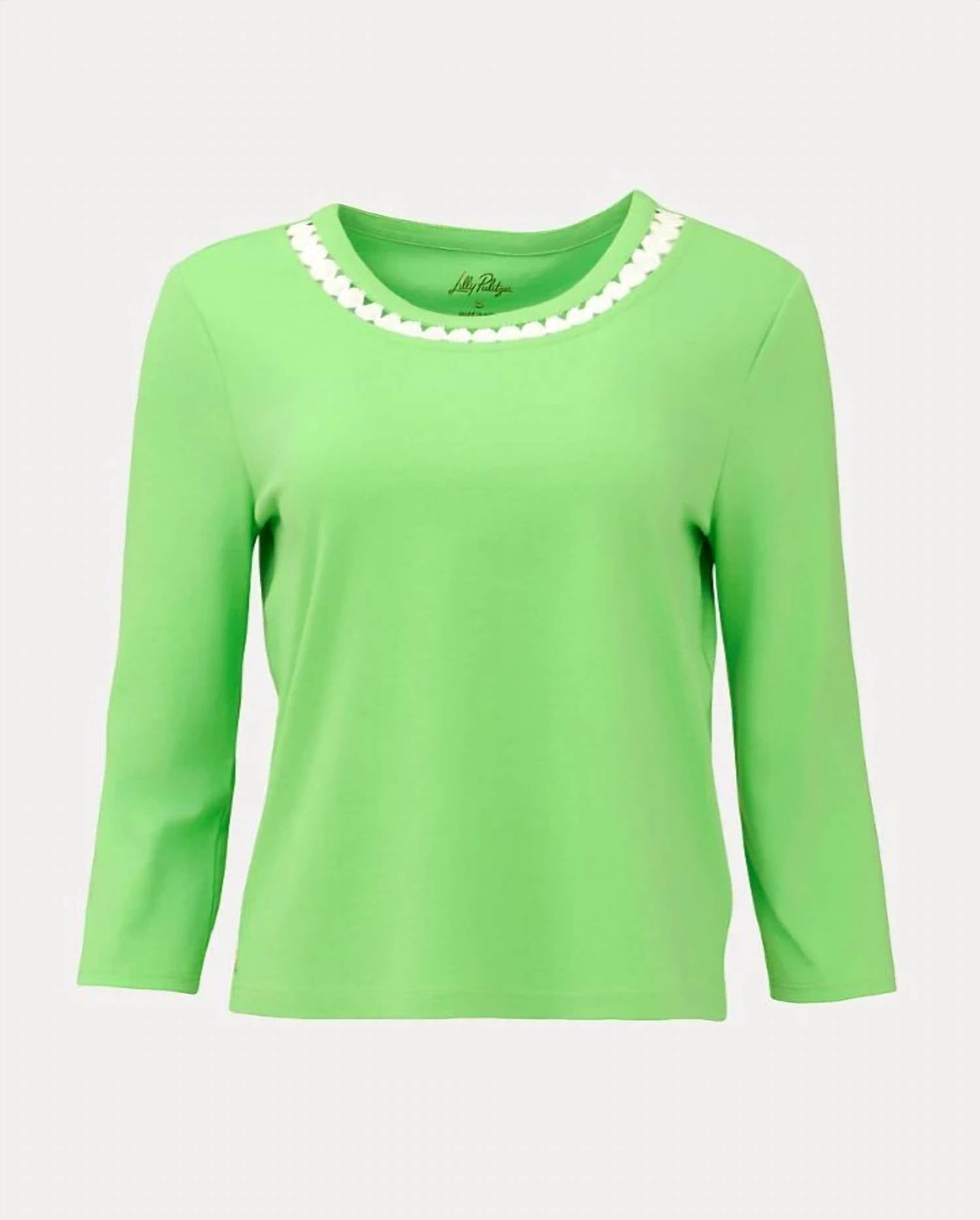Lilly Pulitzer - CLAIRMONT 3/4 SLEEVED KNIT TOP