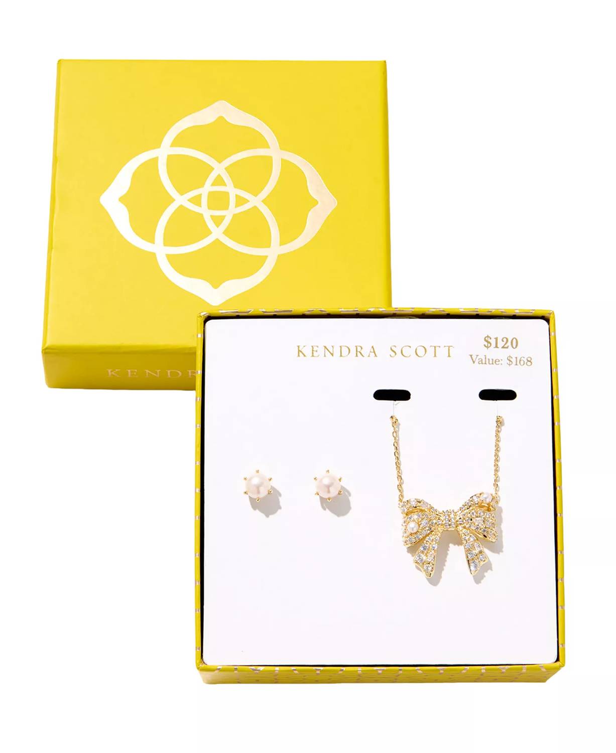 Kendra Scott - Women's Krista Bow Necklace And Ashton Earrings Set