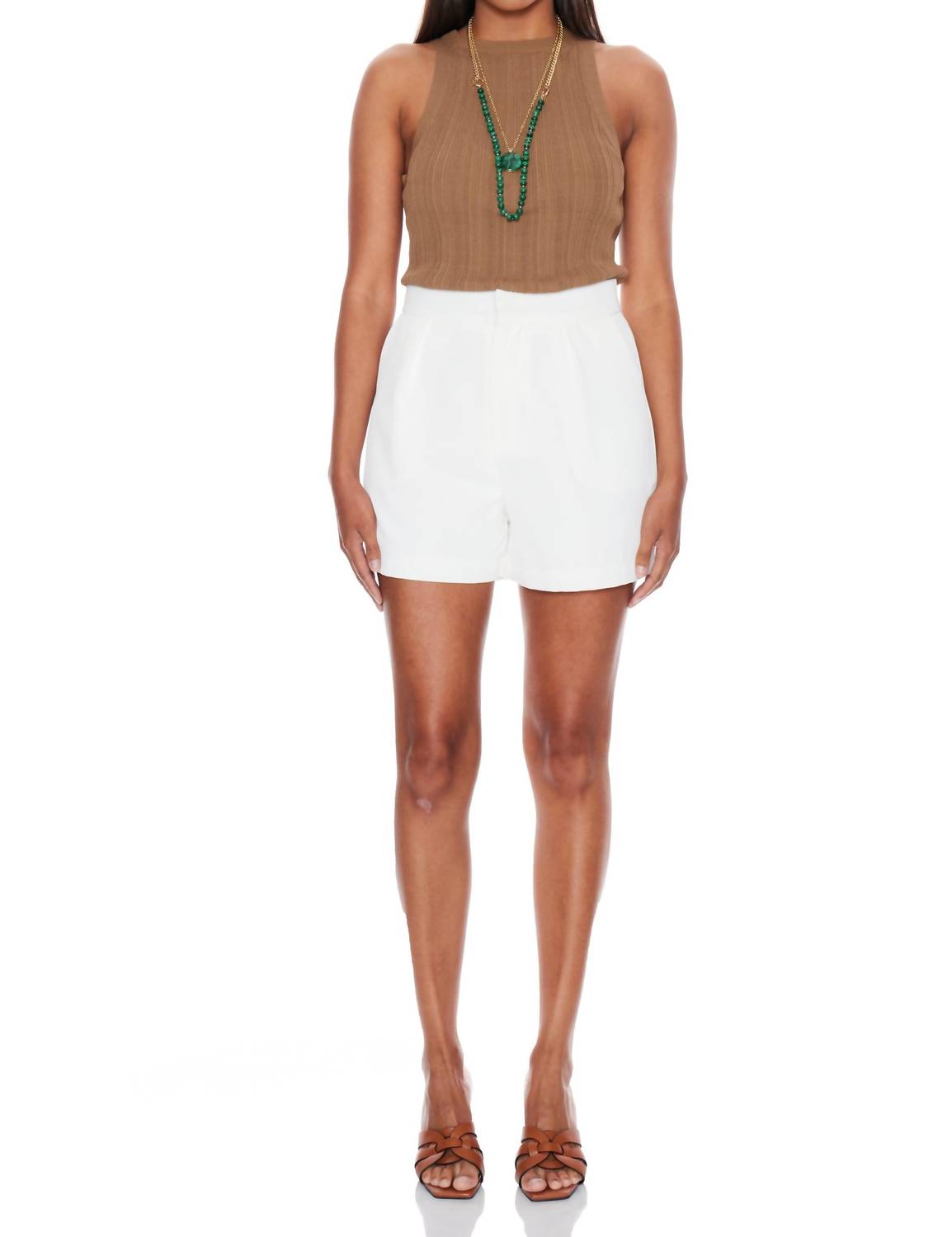 bishop + young Sorrento Shorts in white - women's shorts