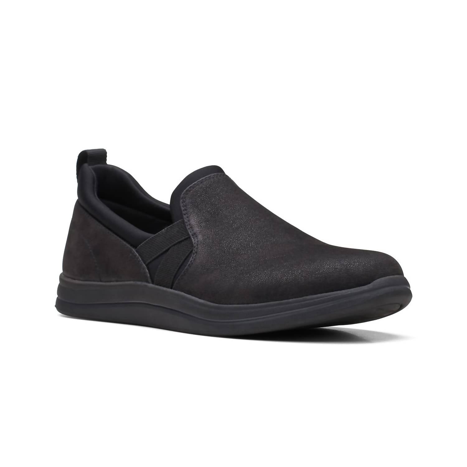 Clarks Women's Breeze Bali Shoes in black - women's sneaker - detail view