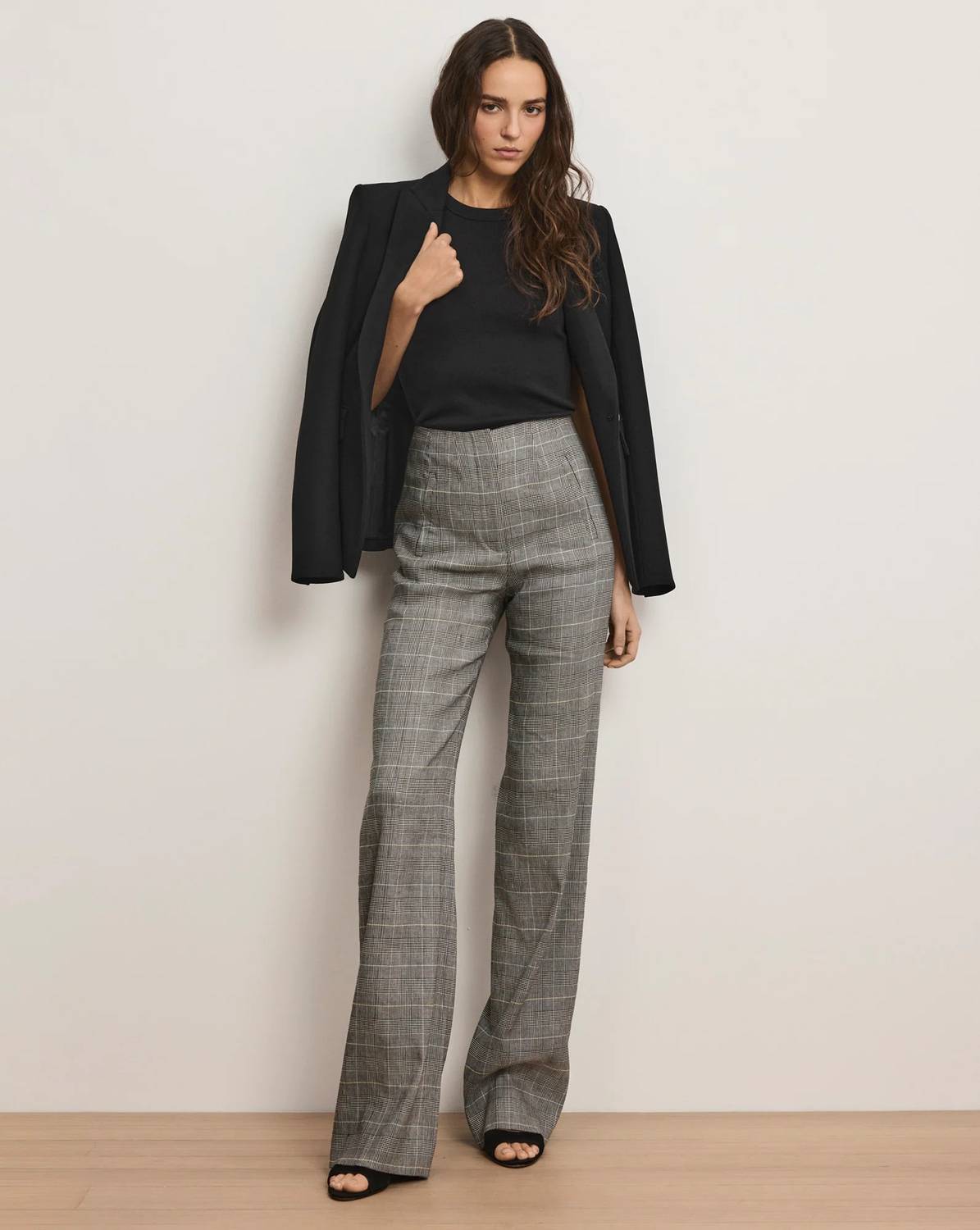 Veronica Beard - Jude Plaid Wide Leg Pants
