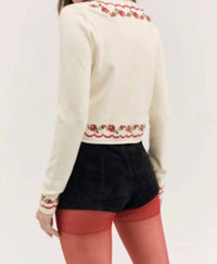 For Love & Lemons - Rose Waltz Scalloped Knit Cardigan