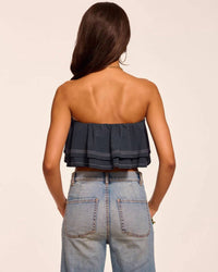 Ramy Brook - Poppy Poplin Tiered Crop Top