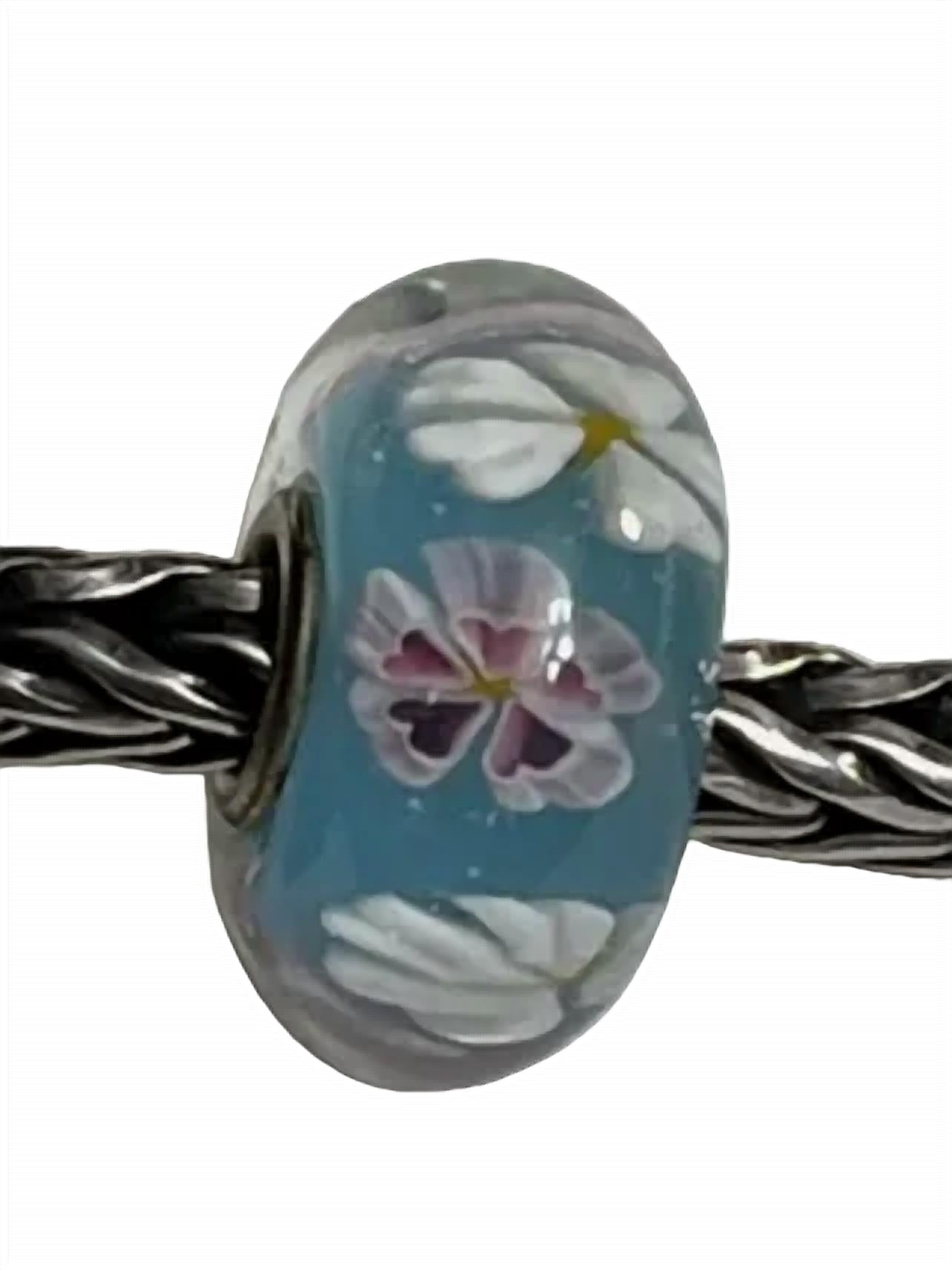 Trollbeads - Women's Blooming Sakura Troll Japan Glass Bead Charm