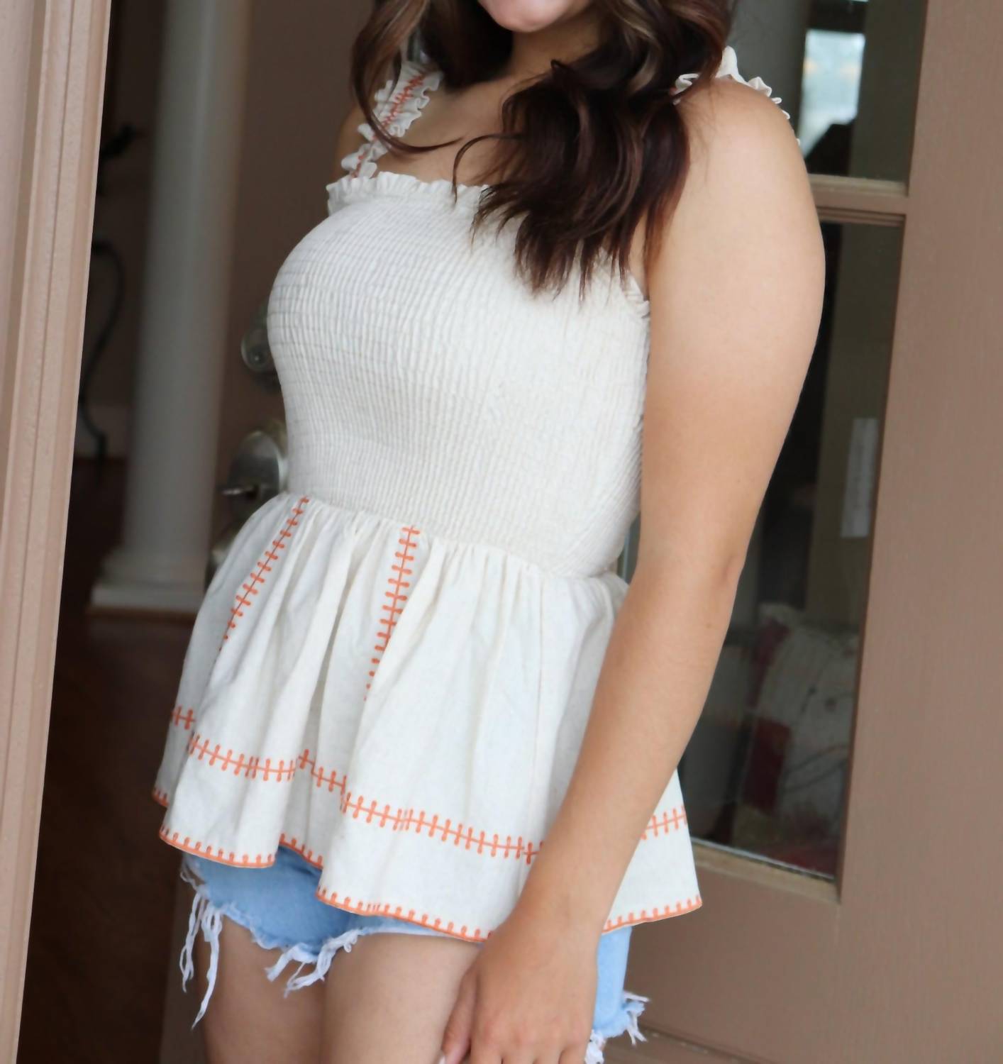 Strut & Bolt - Get it Together Smocked Top