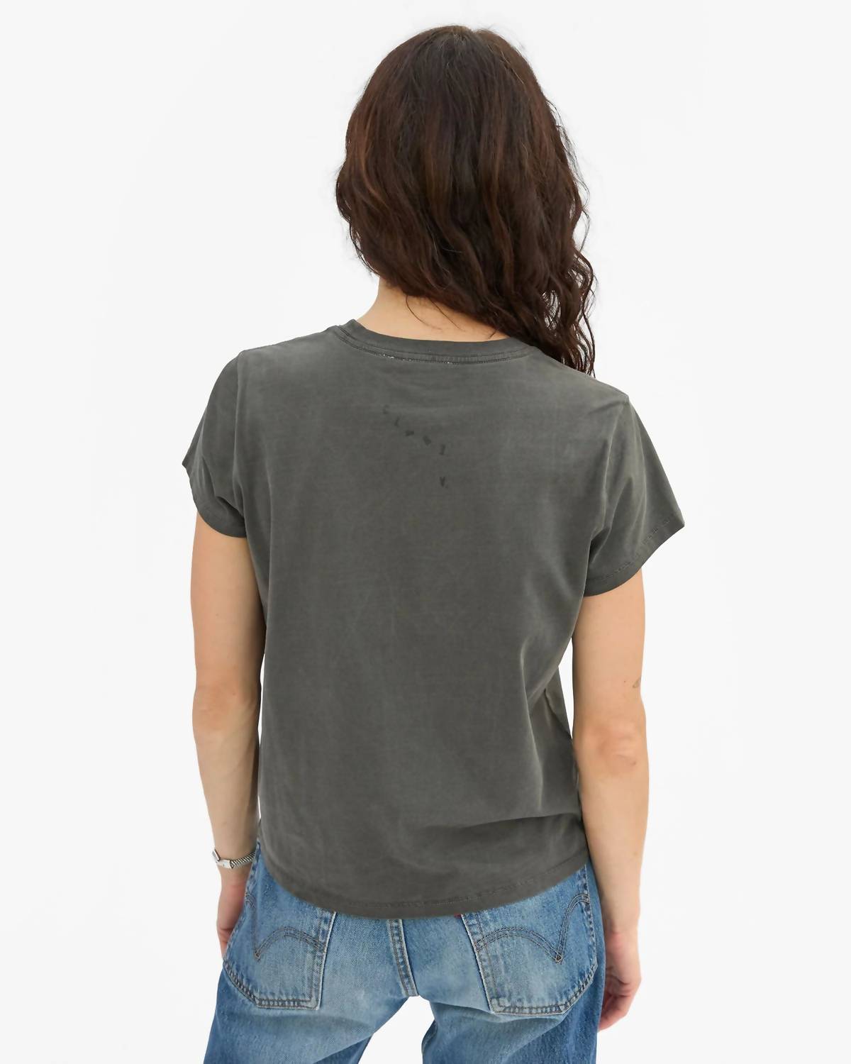 Clare V. - Classic Flocked Block Ciao Tee