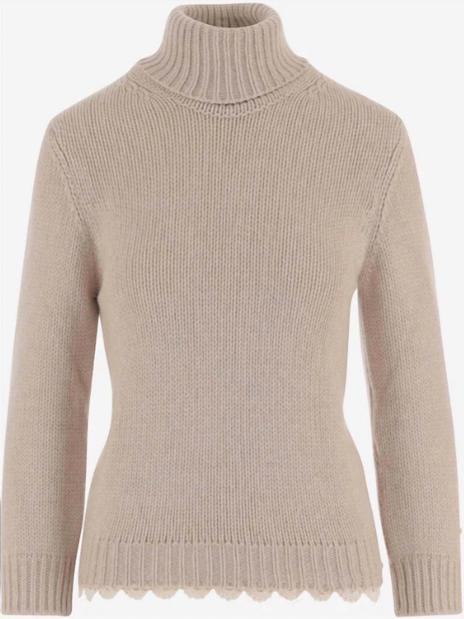 Magda Butrym Women's Knitwear Sweater in beige - women's sweater