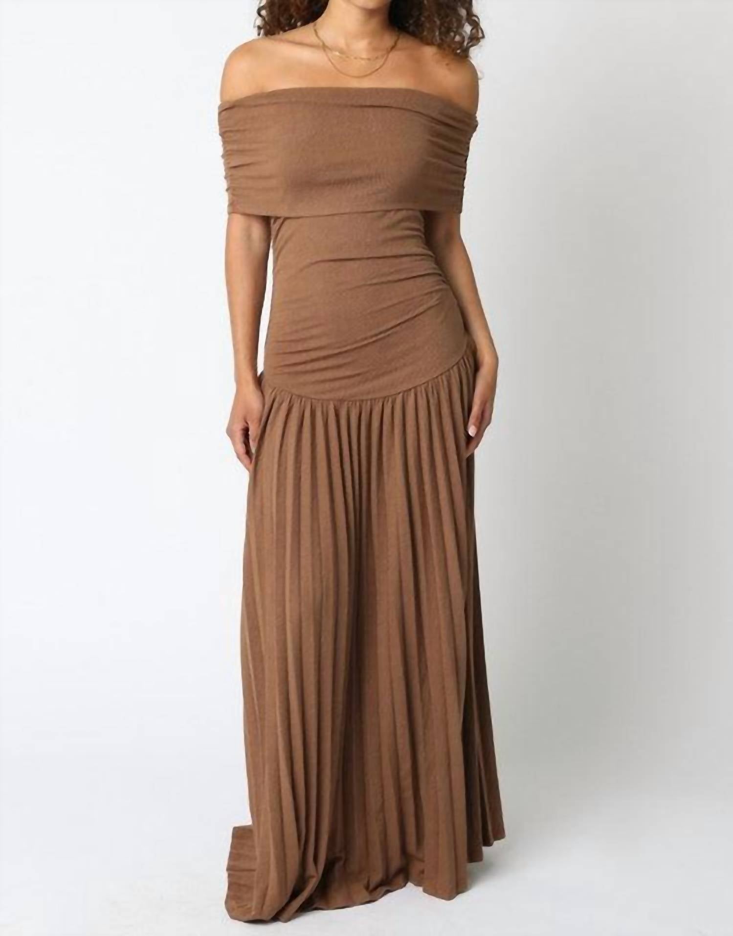 Olivaceous - Elina Drop Waist Dress