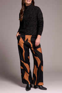 Tribal - Mock Neck Drop Shoulder Sweater