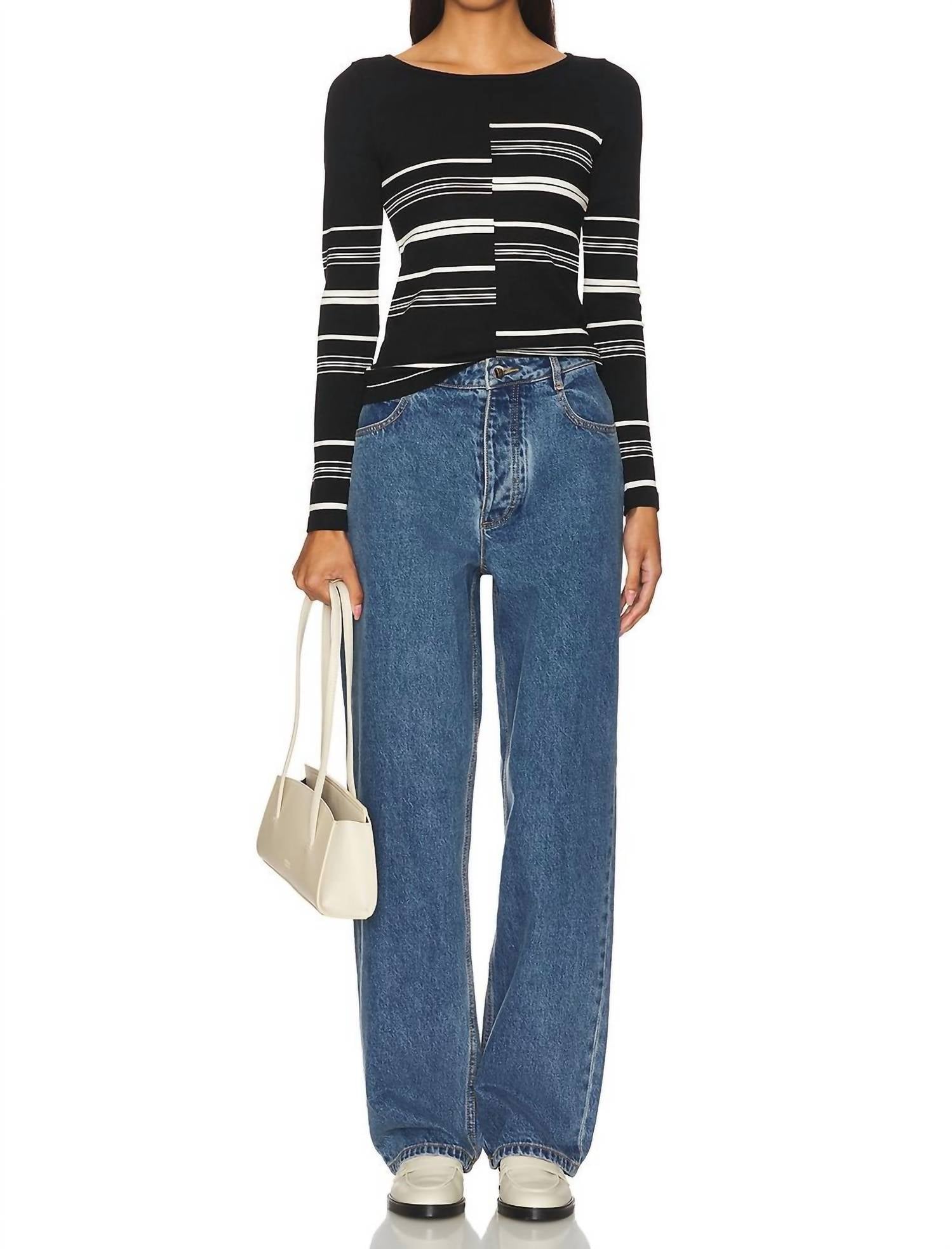 STEVE MADDEN Joanne Sweater in black multi - women's sweater - view 4