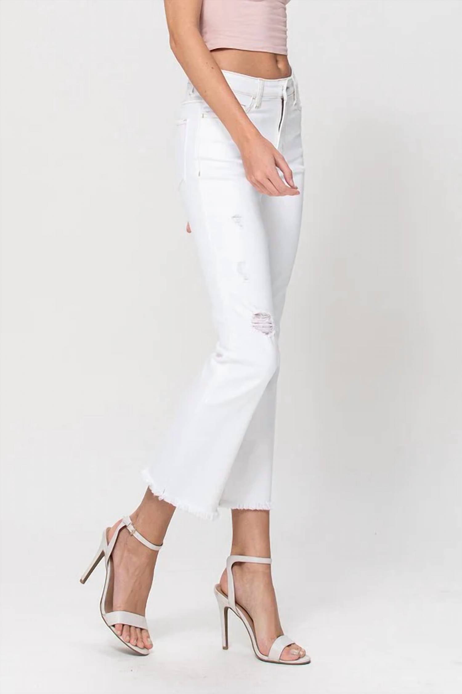 Vervet By Flying Monkey - Dede High Rise Crop Flare Jeans