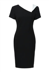 Joseph Ribkoff - Two-tone Asymmetrical Dress