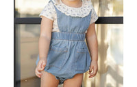 Rylee + Cru - Girl's Denim Romper