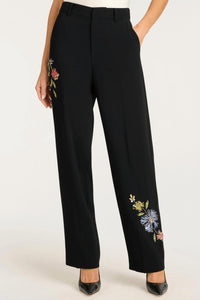 Cinq A Sept - Floral Mixed Media Harlan Pants