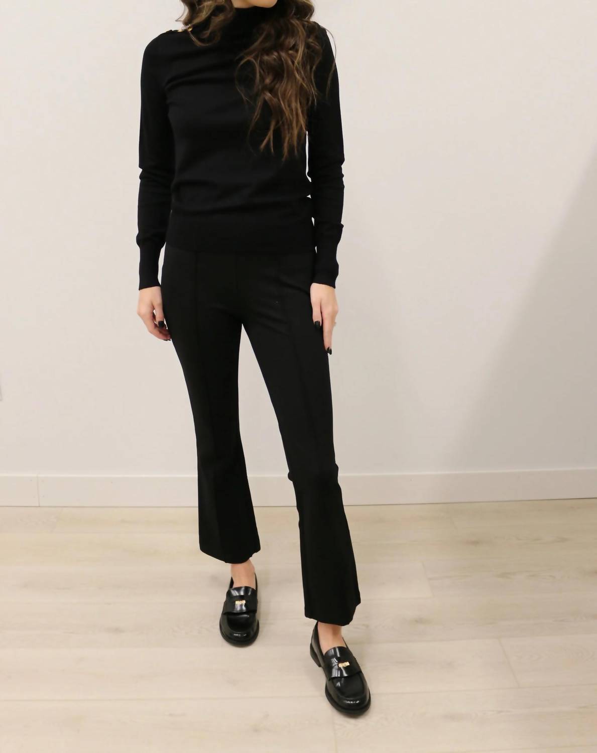 Skies Are Blue - Susanna Ponte Knit Kick Flare Pants