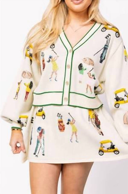 Queen Of Sparkles - Women's Golf Cardigan